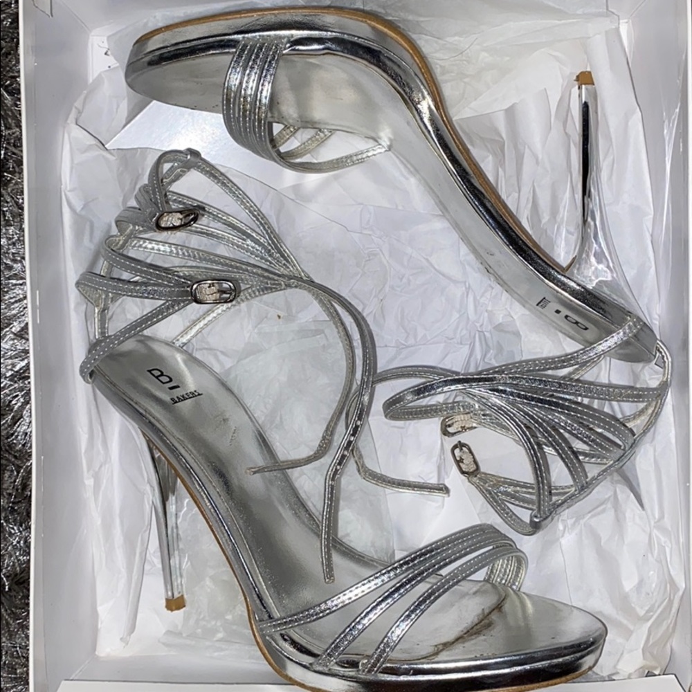 Silver Strappy Sandal